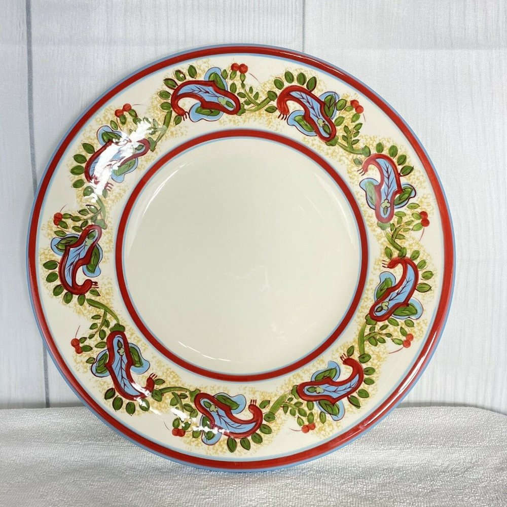 Pottery Barn Sausalito Paisley 12 1/2" Platter